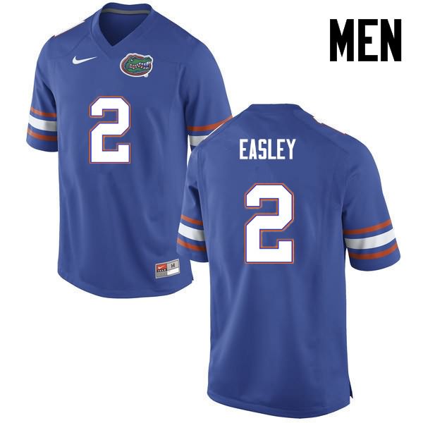 Men's NCAA Florida Gators Dominique Easley #2 Stitched Authentic Nike Blue College Football Jersey GRF4165WQ